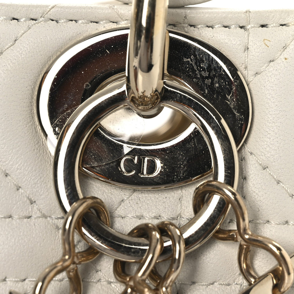 Lambskin Cannage Mini Lady Dior White AT My store