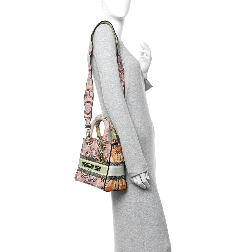 Canvas Embroidered In Lights Medium Lady D-Lite Multicolor AT My store