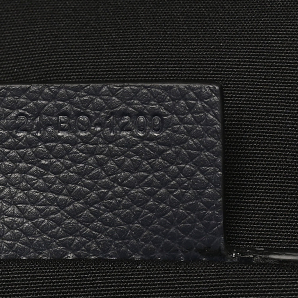 X SHAWN STUSSY Grained Calfskin Ox Head Crossbody Backpack Navy Blue AT My store