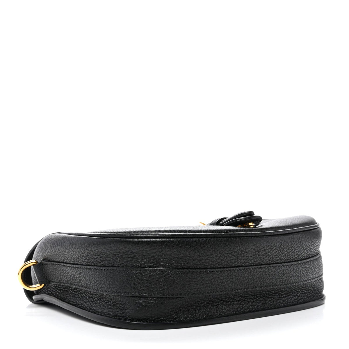 Grained Calfskin Medium Bobby Flap Black AT My store