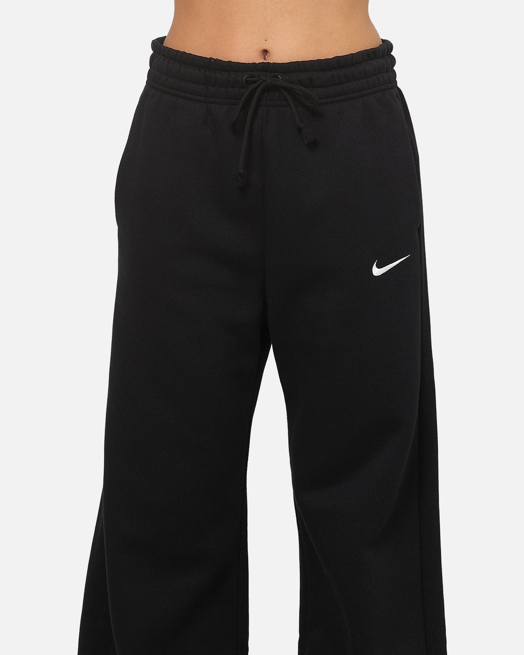 Top Seller Nike Women's Sportswear Phoenix Fleece High Waisted Wide Leg Sweat Pants Black/Sail