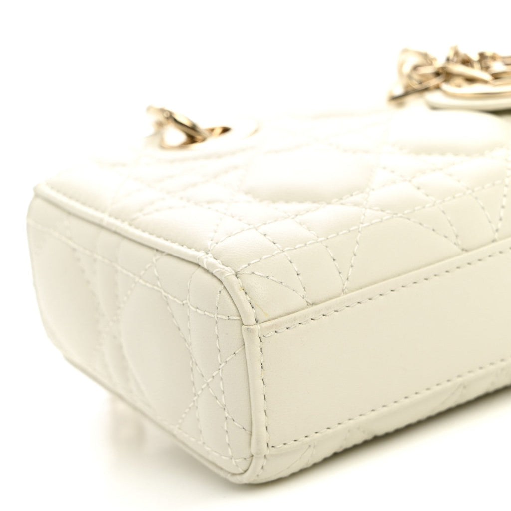Lambskin Cannage Micro Lady D-Joy Latte AT My store