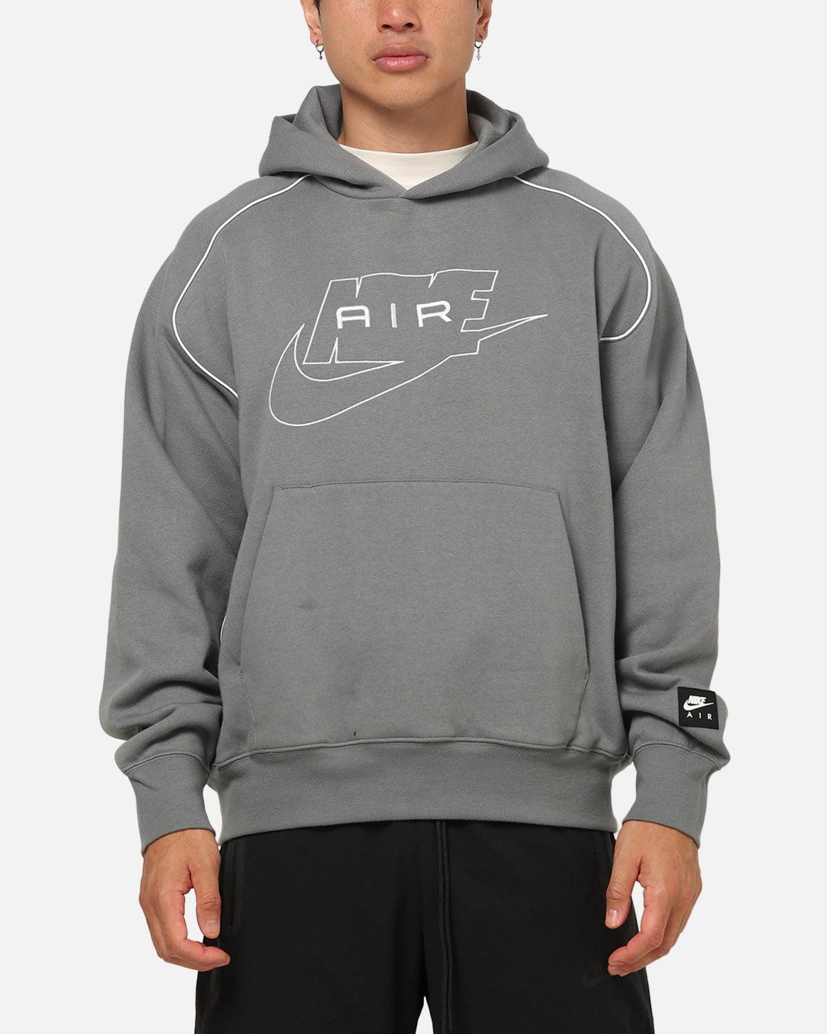 Top Seller Nike Air Fleece Pullover Hoodie Smoke Grey