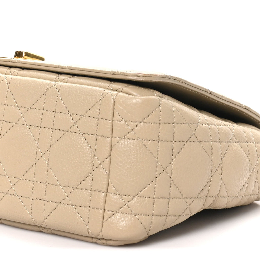 Supple Calfskin Cannage Medium Caro Bag Beige AT My store