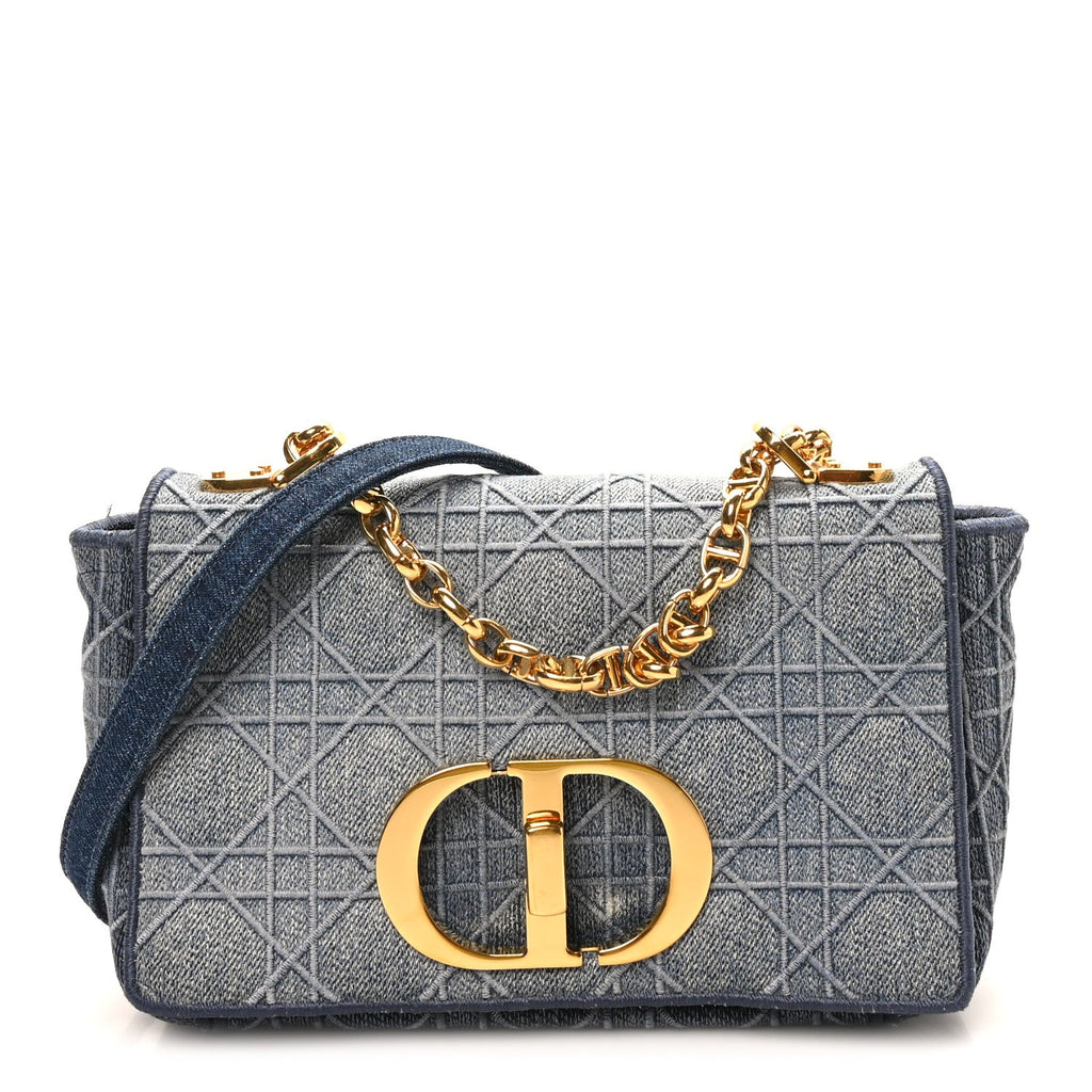 Denim Cannage Small Caro Bag Blue AT My store