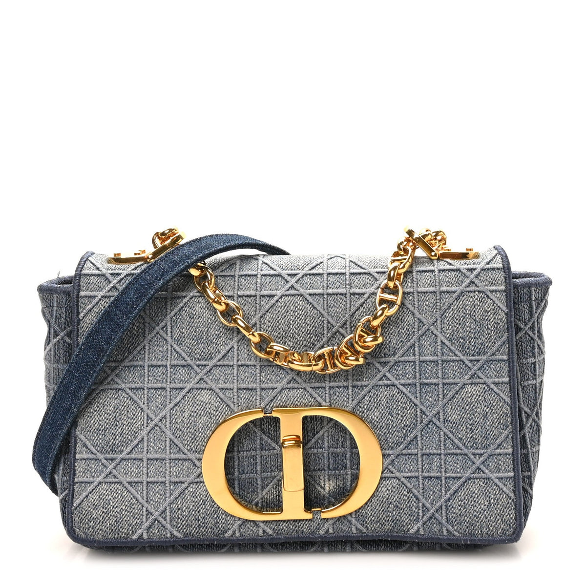 Denim Cannage Small Caro Bag Blue AT My store