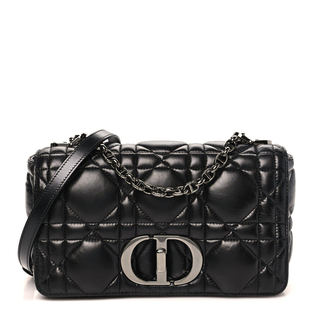 Calfskin Macrocannage Medium Caro Bag Black AT My store