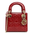 Patent Cannage Mini Lady Dior Red AT My store