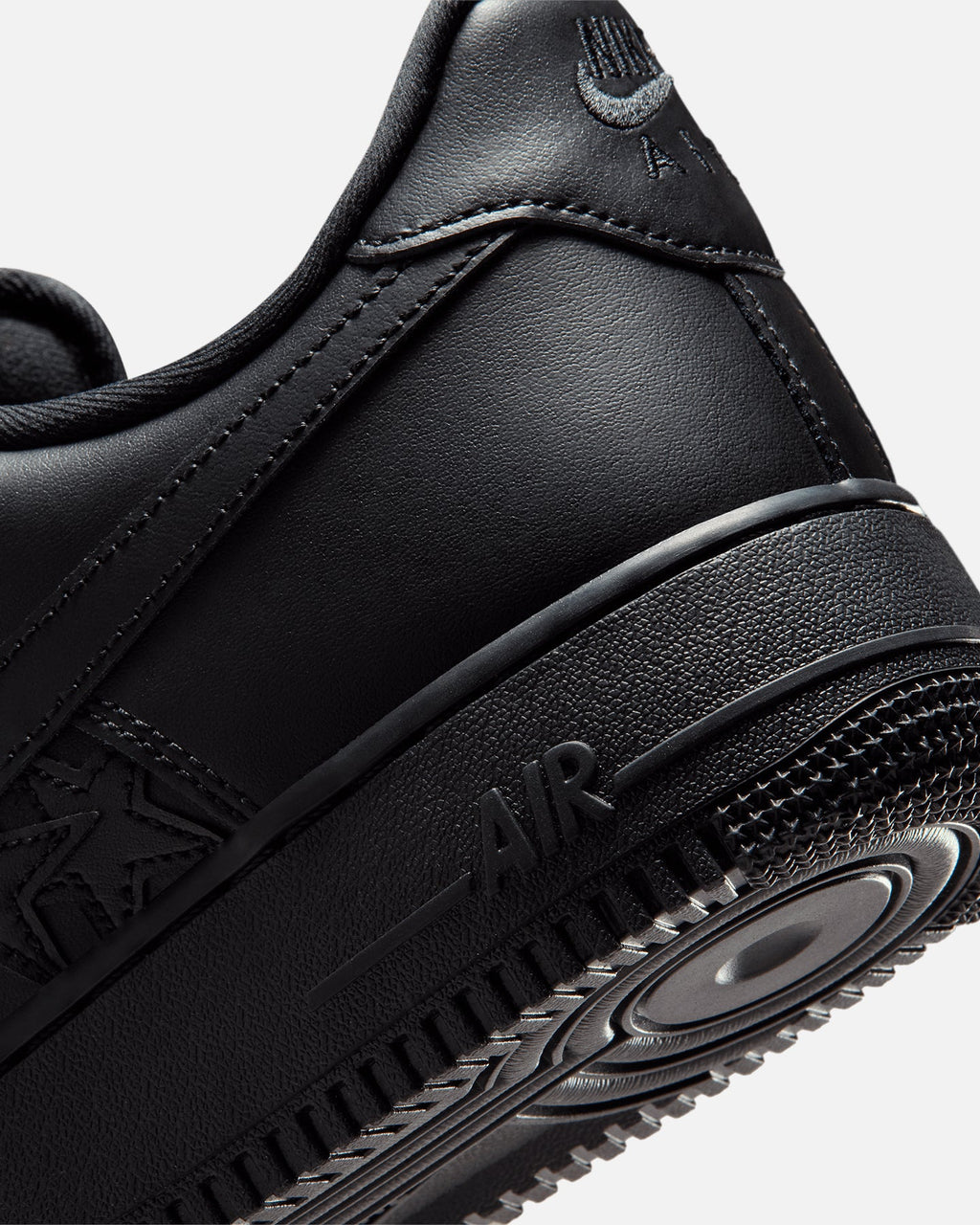 Top Seller Nike Air Force 1 '07 Edge Black/Black-Metallic Silver