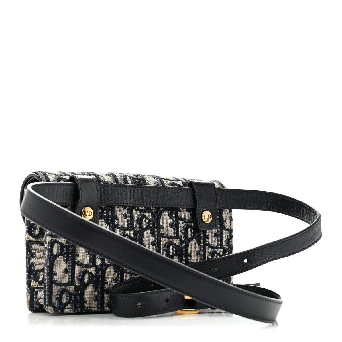 Oblique Saddle Belt Bag Blue AT My store