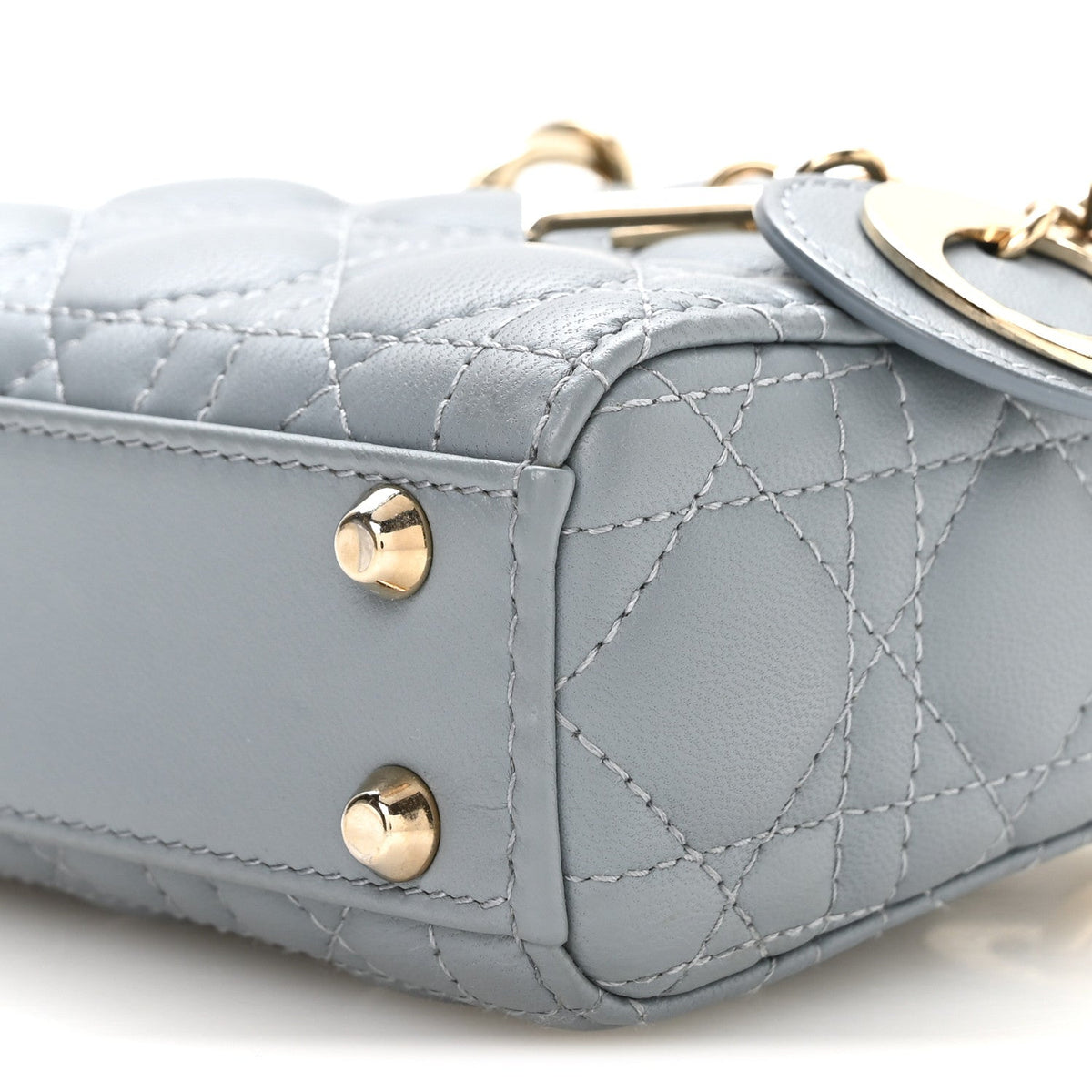 Lambskin Cannage Micro Lady Dior Cloud Blue AT My store