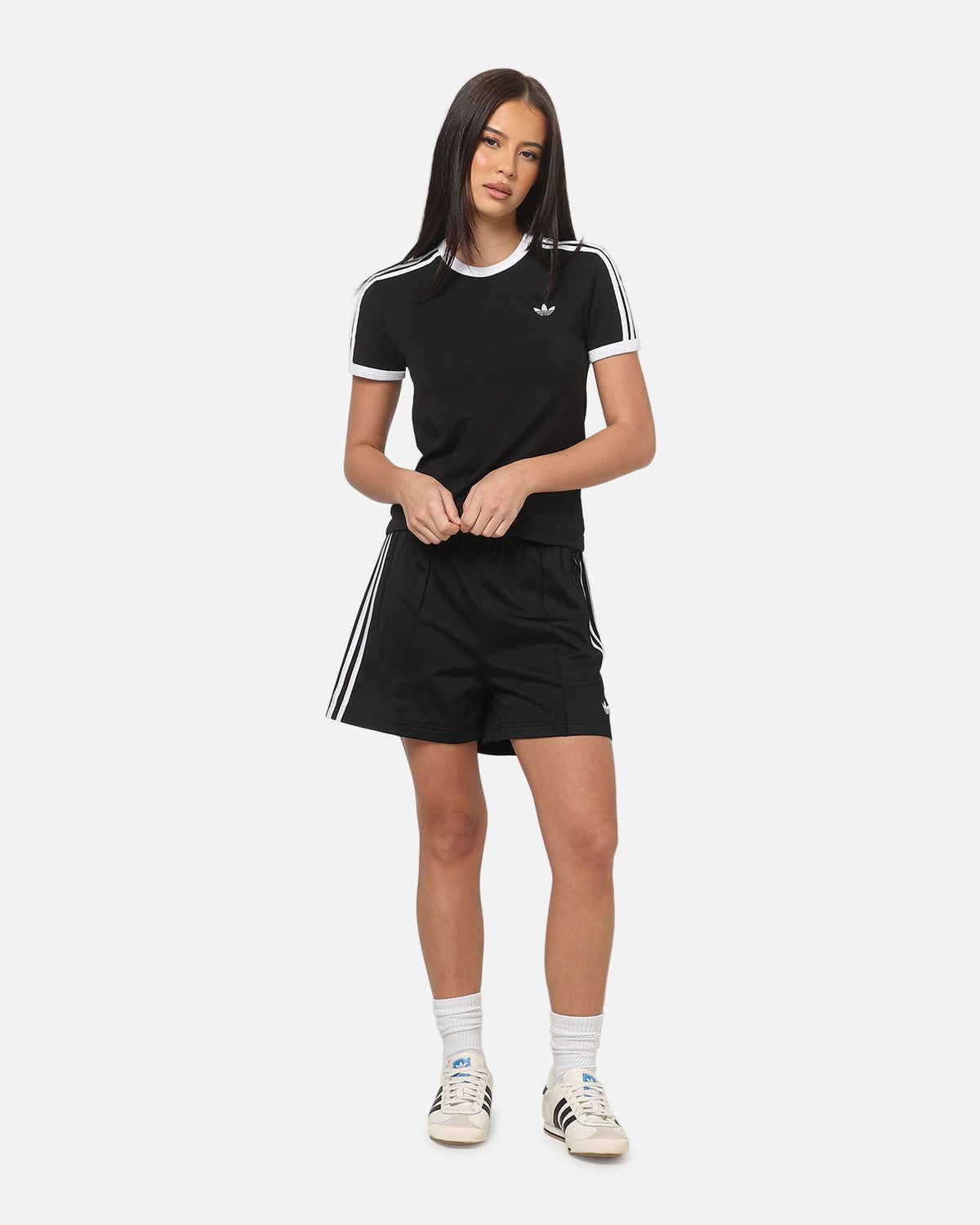 Best-Selling Adidas Women's Firebird Shorts Black/White