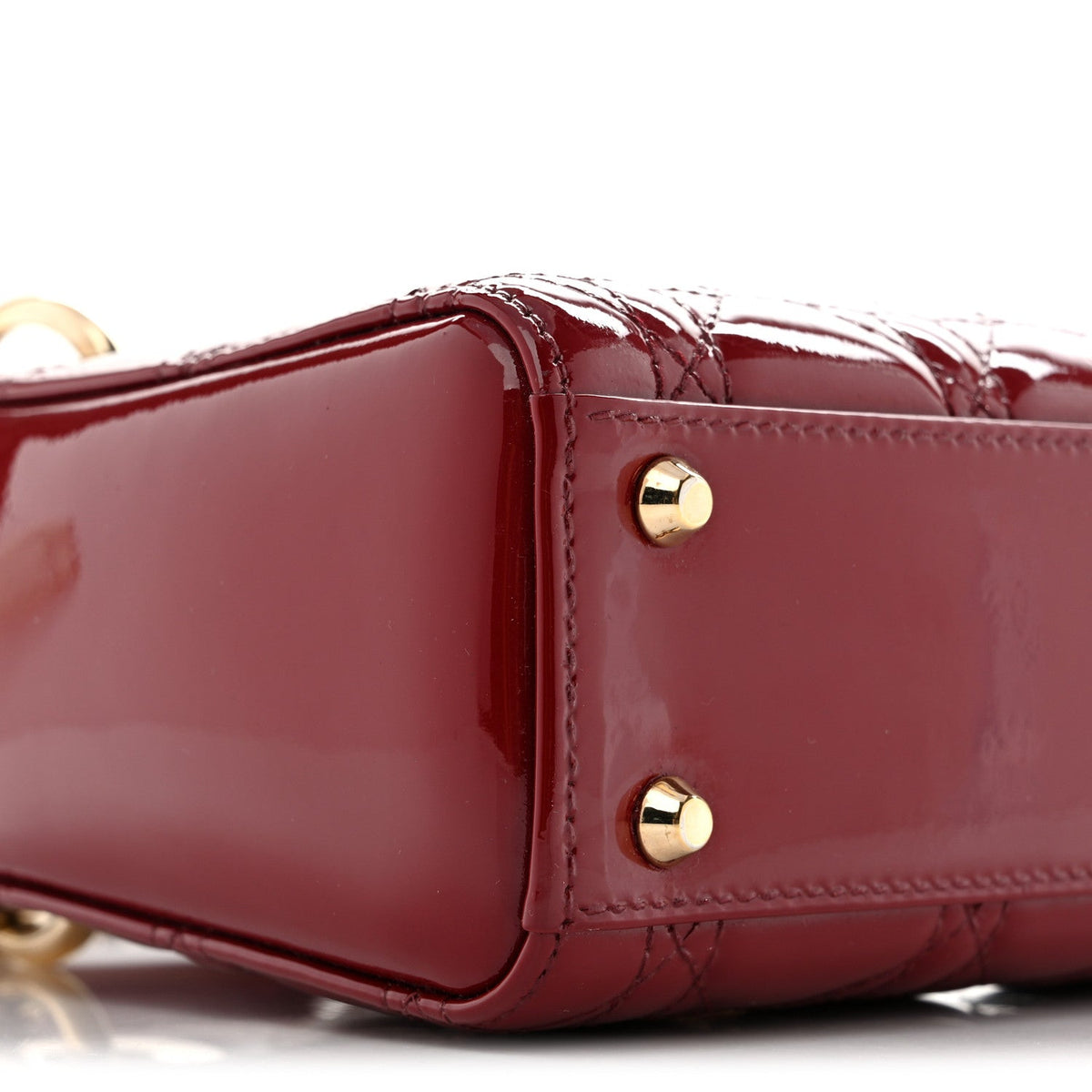 Patent Cannage Mini Lady Dior Red AT My store