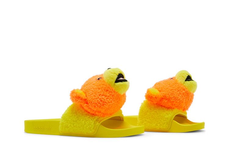 adidas JS Adilette Jeremy Scott Teddy Yellow dealsale365