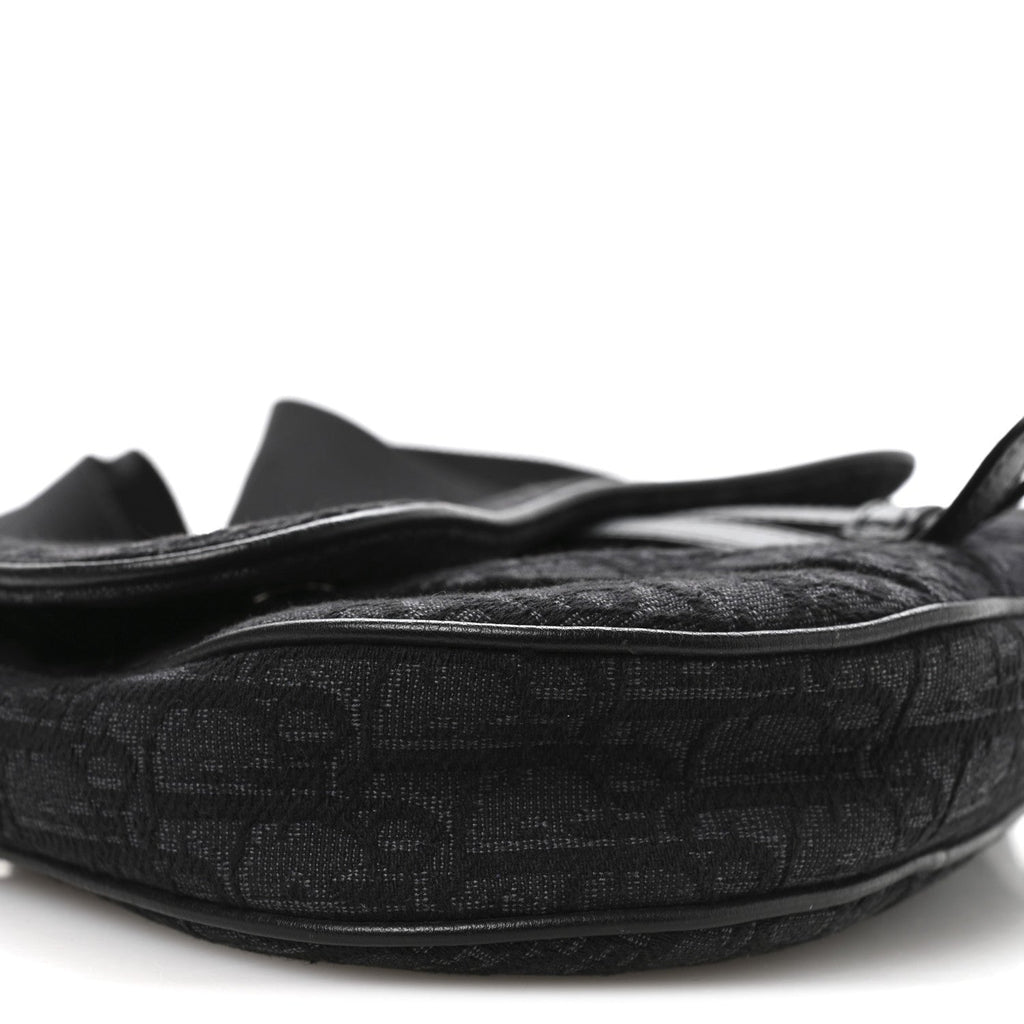 Oblique Mens Saddle Bag Black Blue AT My store