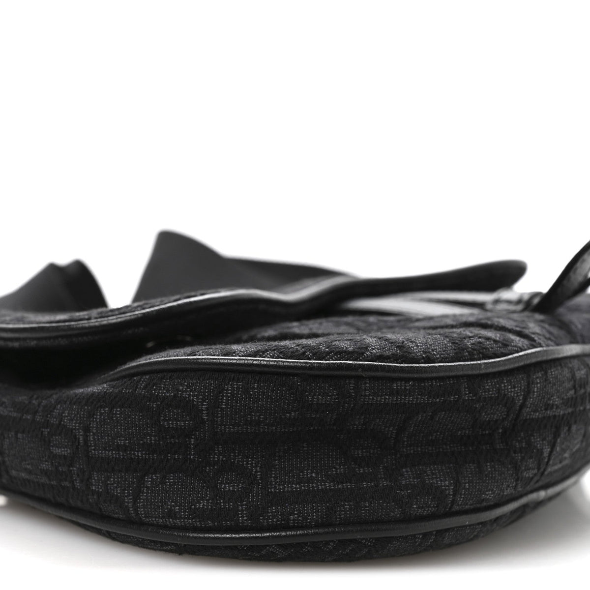 Oblique Mens Saddle Bag Black Blue AT My store
