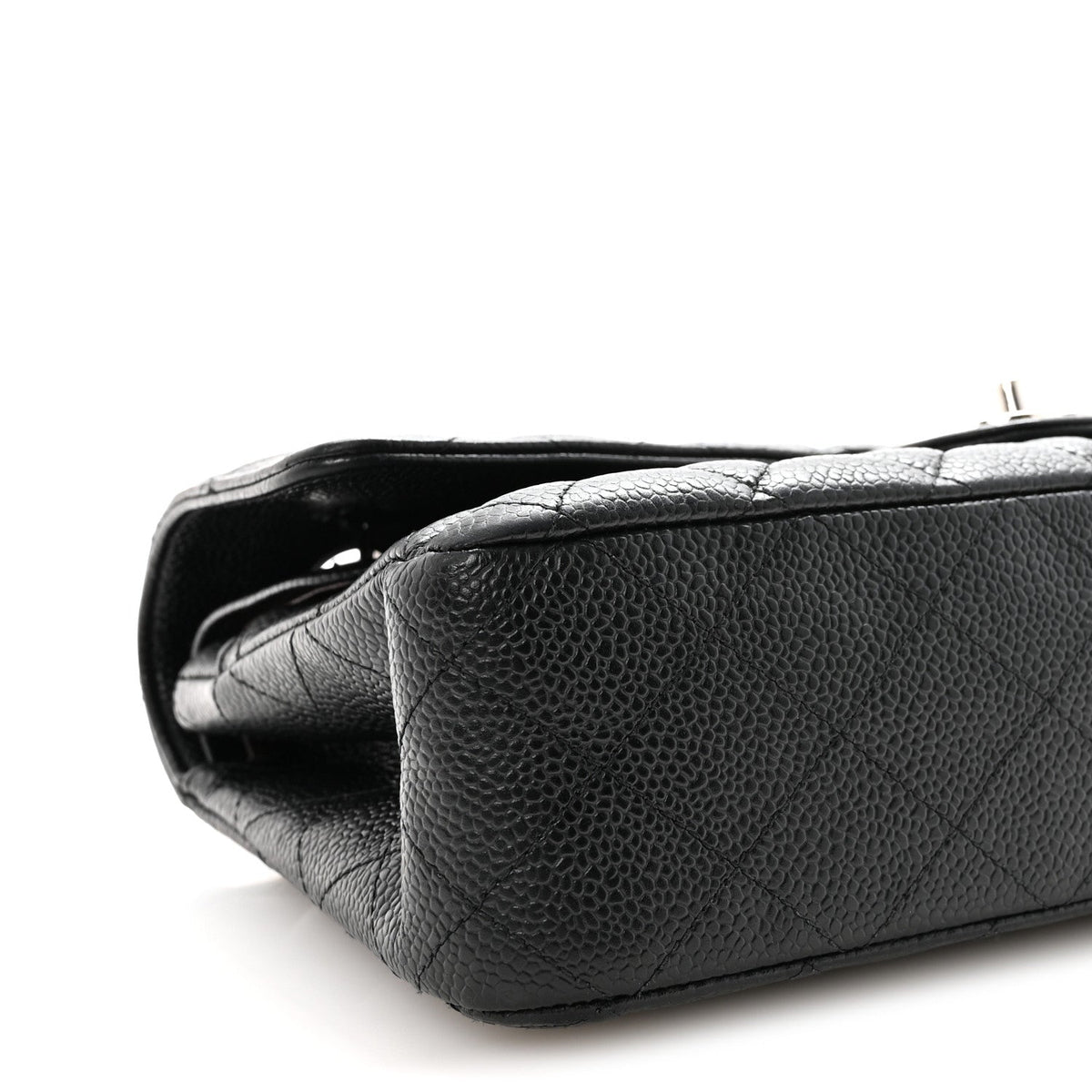 Caviar Quilted Medium Double Flap Black At My store