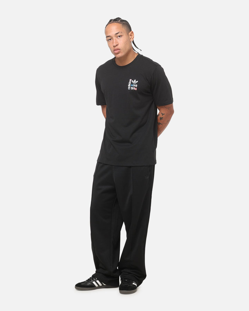Best-Selling Adidas Baggy Track Pants Black/Black