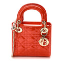 Patent Cannage Mini Lady Dior Orange AT My store