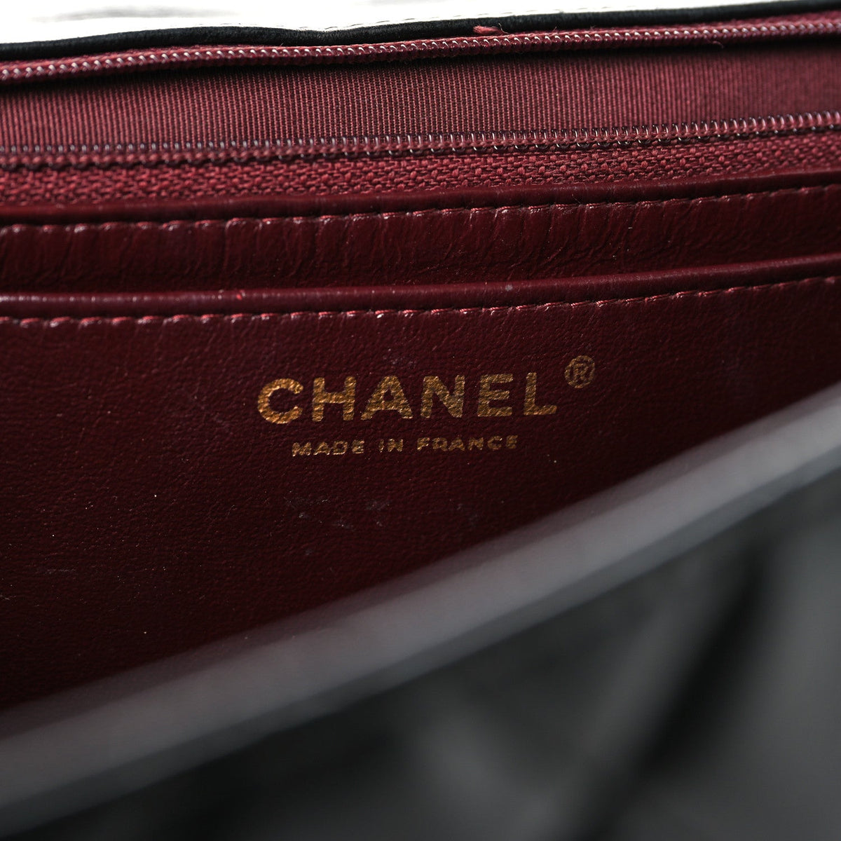 Lambskin Quilted Jumbo Double Flap Black At My store