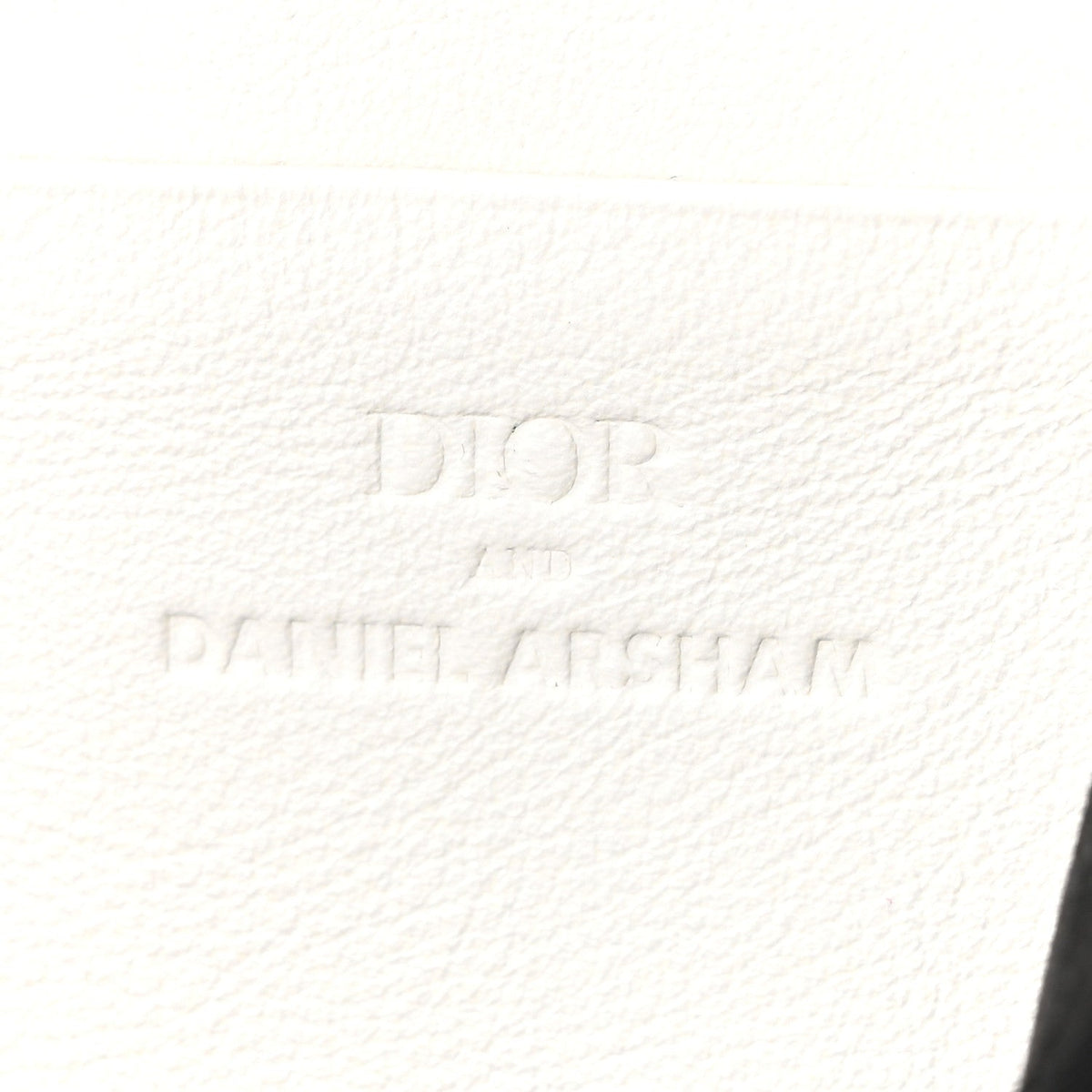 X DANIEL ARSHAM Grained Calfskin Newspaper Messenger White AT My store