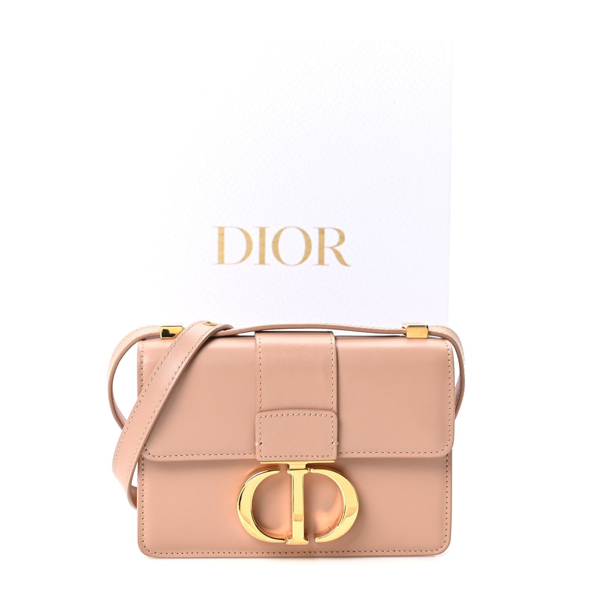 Smooth Calfskin Micro 30 Montaigne Flap Bag Rose Des Vents AT My store