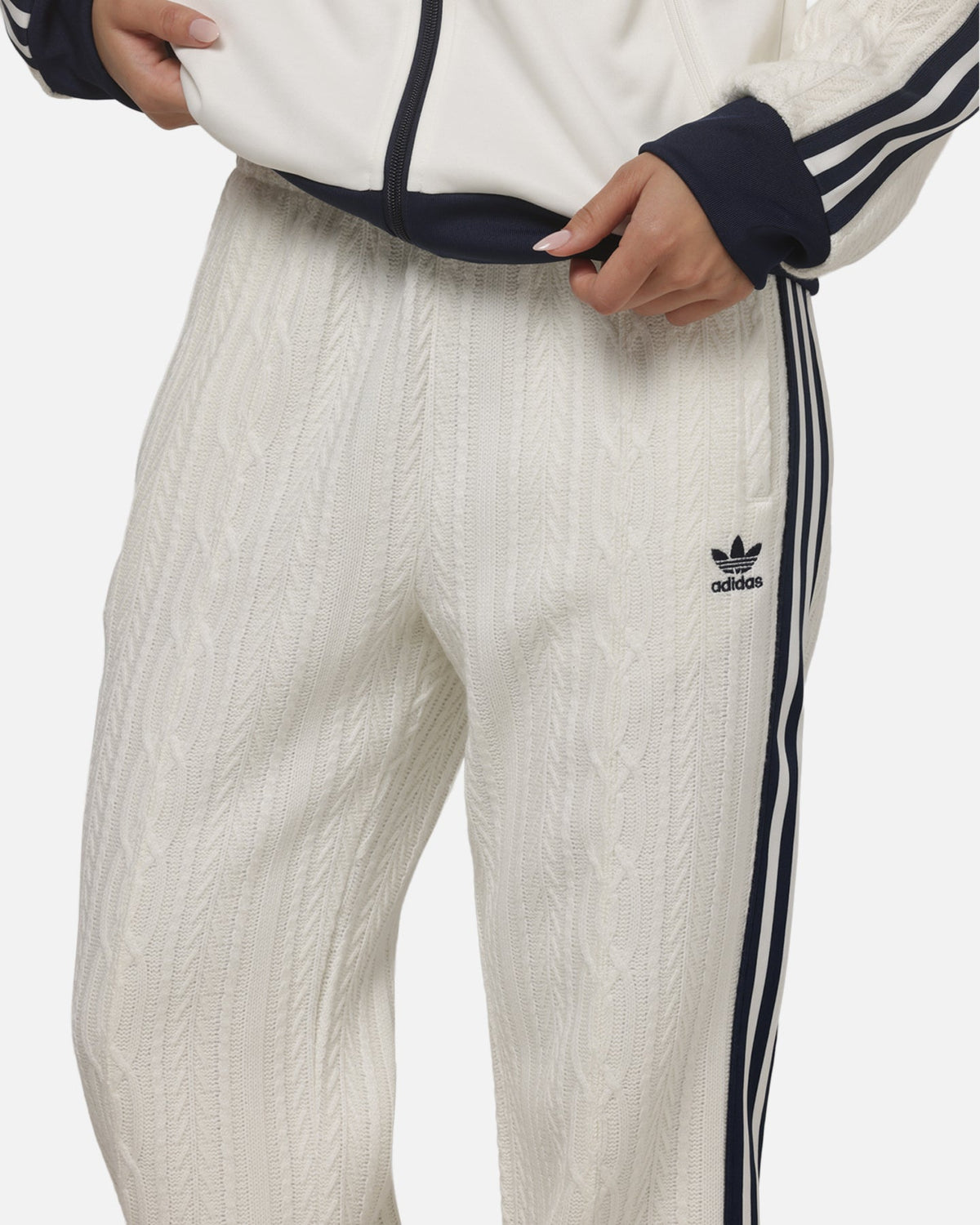 Best-Selling Adidas Women's Knit Classic Track Trousers Off White