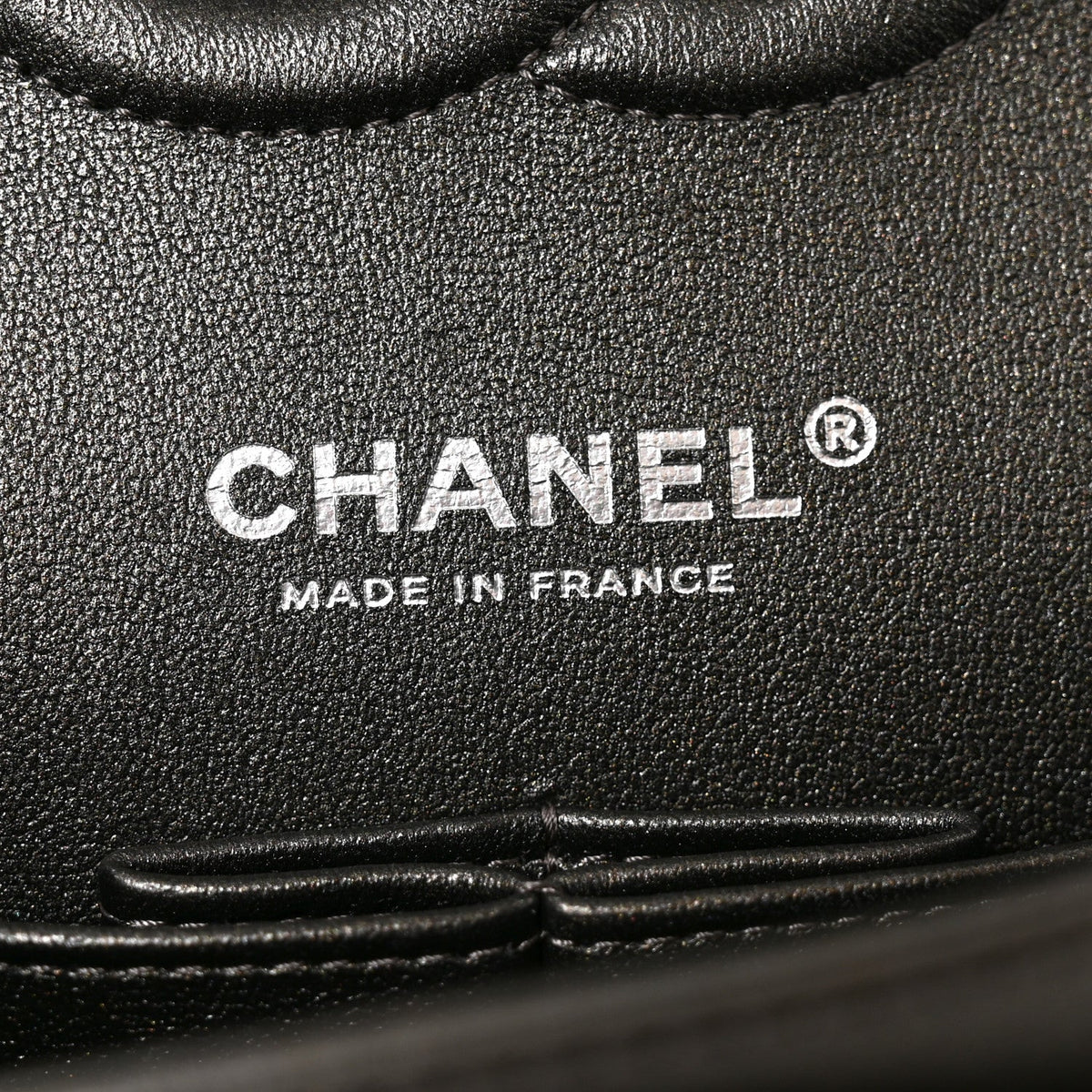 Metallic Lambskin Quilted Medium Double Flap Anthracite At My store