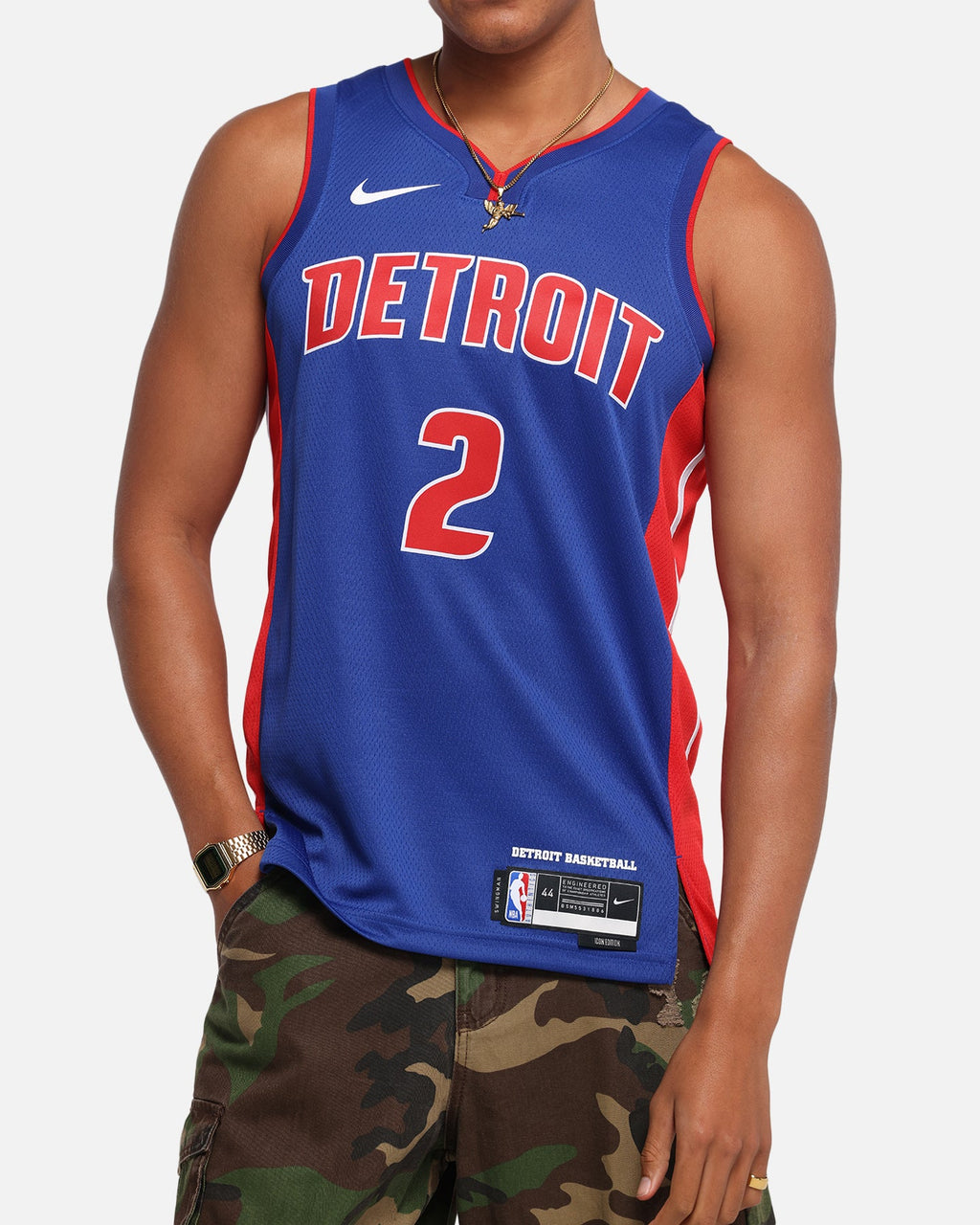 Top Seller Nike Cade Cunningham Detroit Pistons #2 Icon Edition 2022/23 Nike Dri-Fit NBA Swingman Jersey Rush Blue