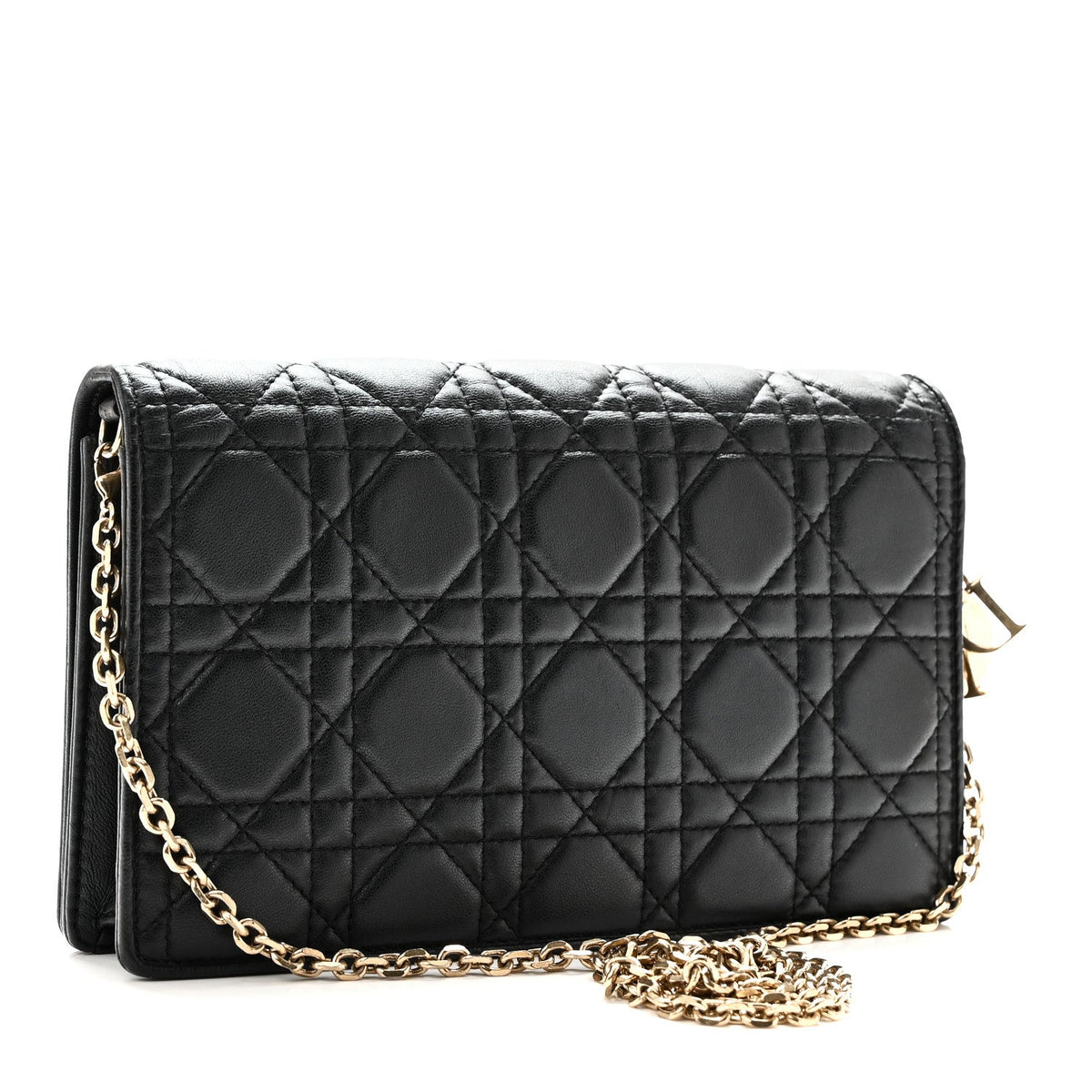 Lambskin Cannage Lady Dior Pouch Black AT My store