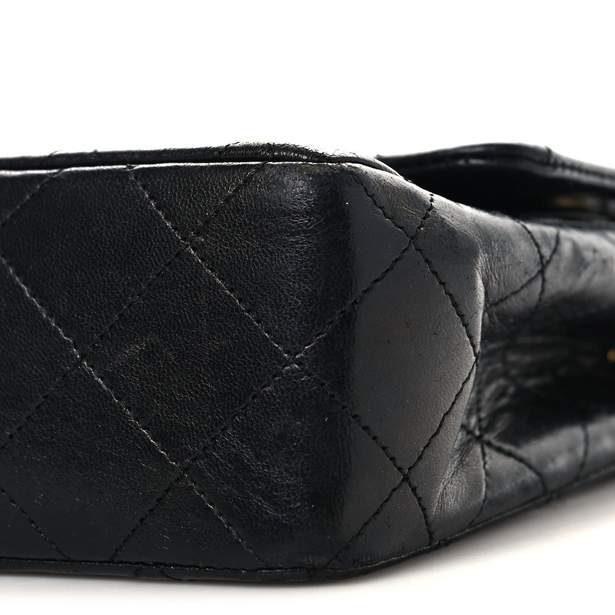 Lambskin Quilted Small Double Flap Black At My store