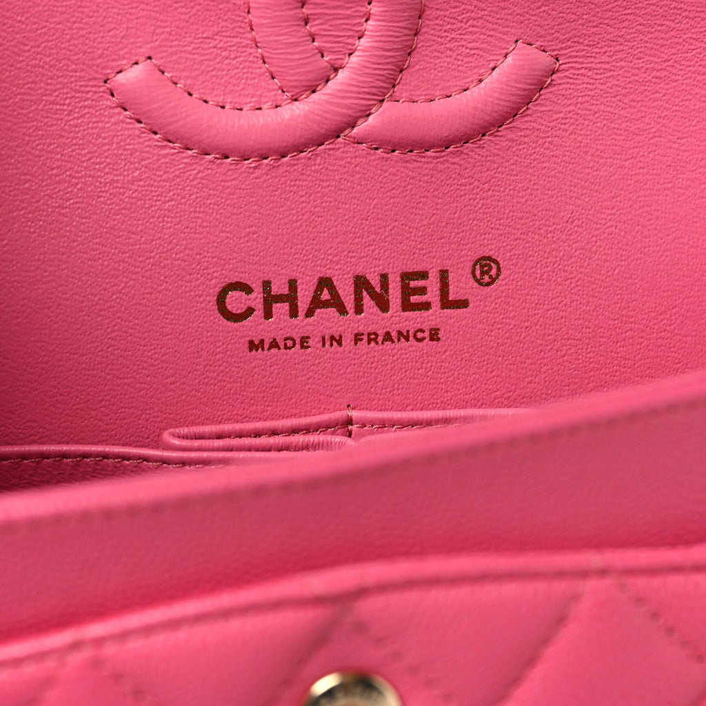 Caviar Quilted Small Double Flap Pink At My store