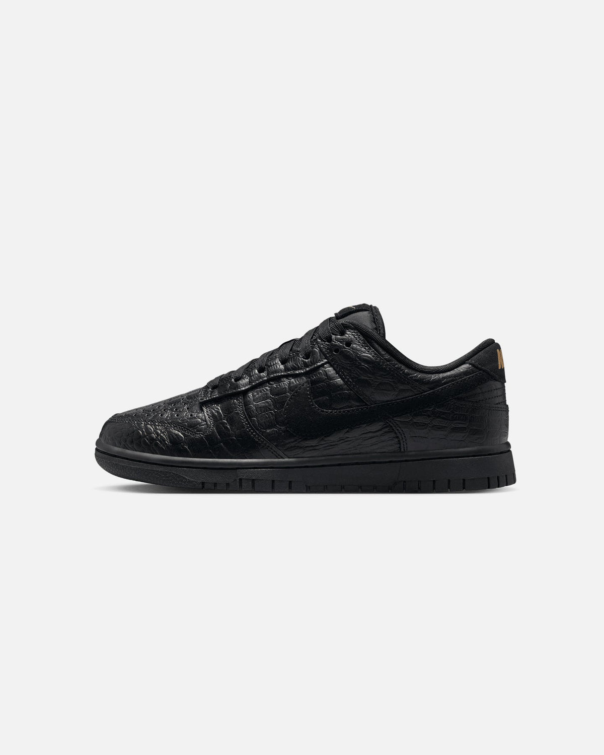 Top Seller Nike Women's Dunk Low "Croc Skin" Black/Black
