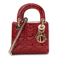 Patent Cannage Mini Lady Dior Red AT My store