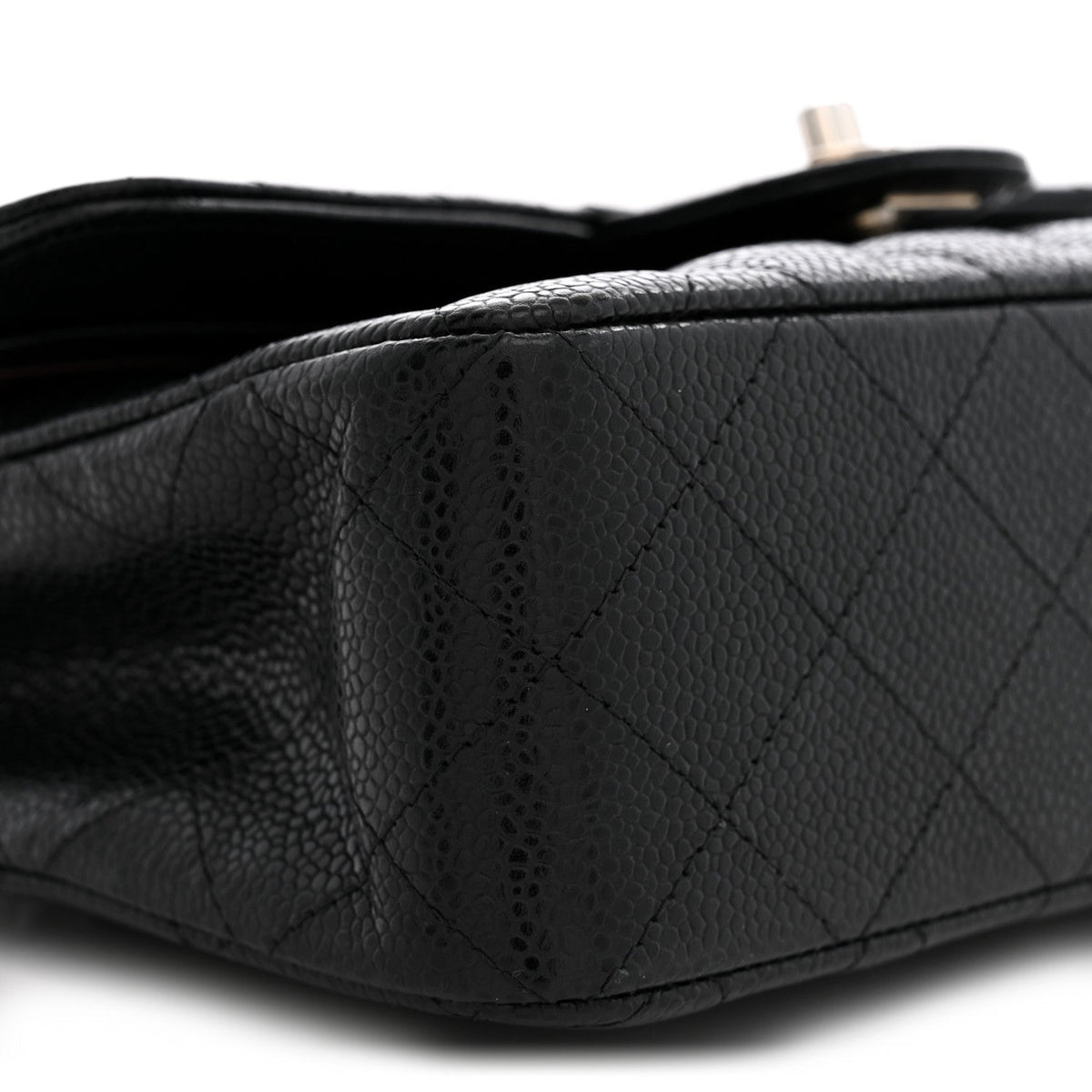 Caviar Quilted Small Double Flap Black At My store