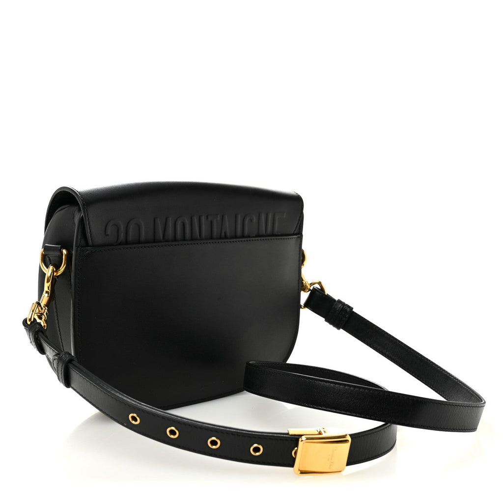 Box Calfskin Medium Bobby Flap Black AT My store