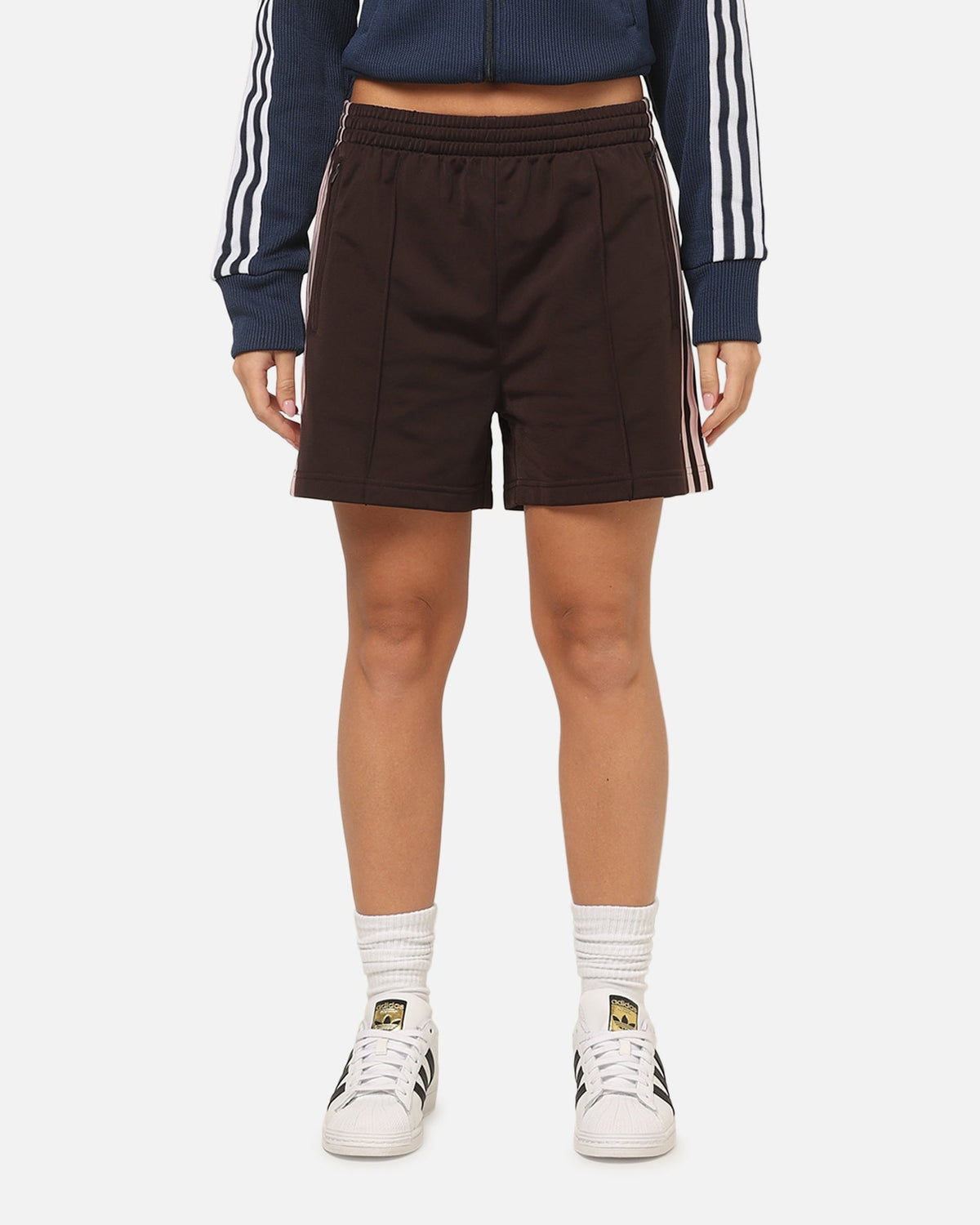 Best-Selling Adidas Women's Firebird Classic Shorts Brown/Pink