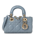 Lambskin Cannage Micro Lady D-Joy Cloud Blue AT My store