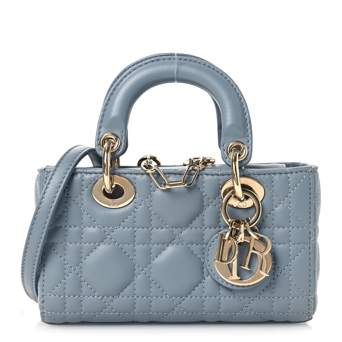 Lambskin Cannage Micro Lady D-Joy Cloud Blue AT My store