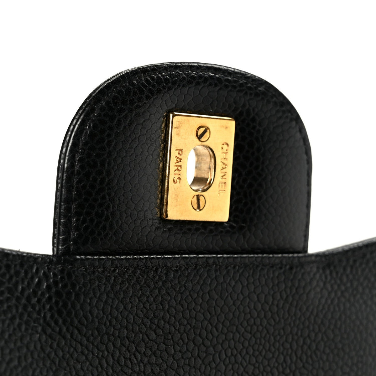 Caviar Quilted Jumbo Double Flap Black At My store