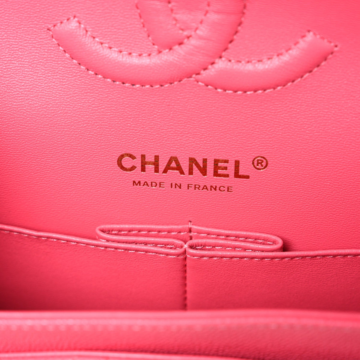 Caviar Quilted Medium Double Flap Pink At My store