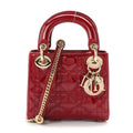 Patent Cannage Mini Lady Dior Red AT My store
