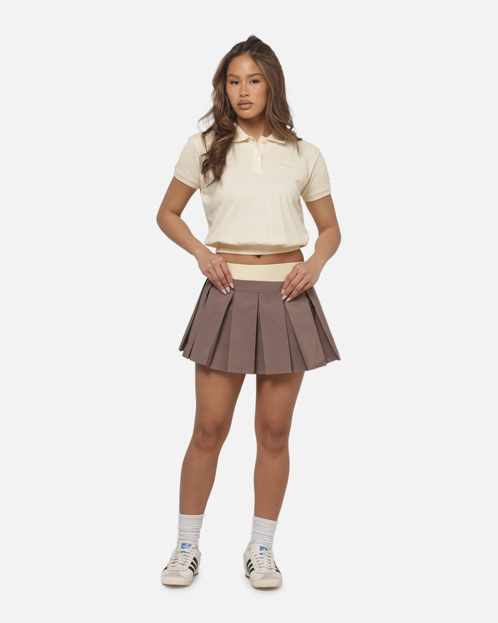 Best-Selling Adidas Women's Short Sleeve Polo T-Shirt Vanilla