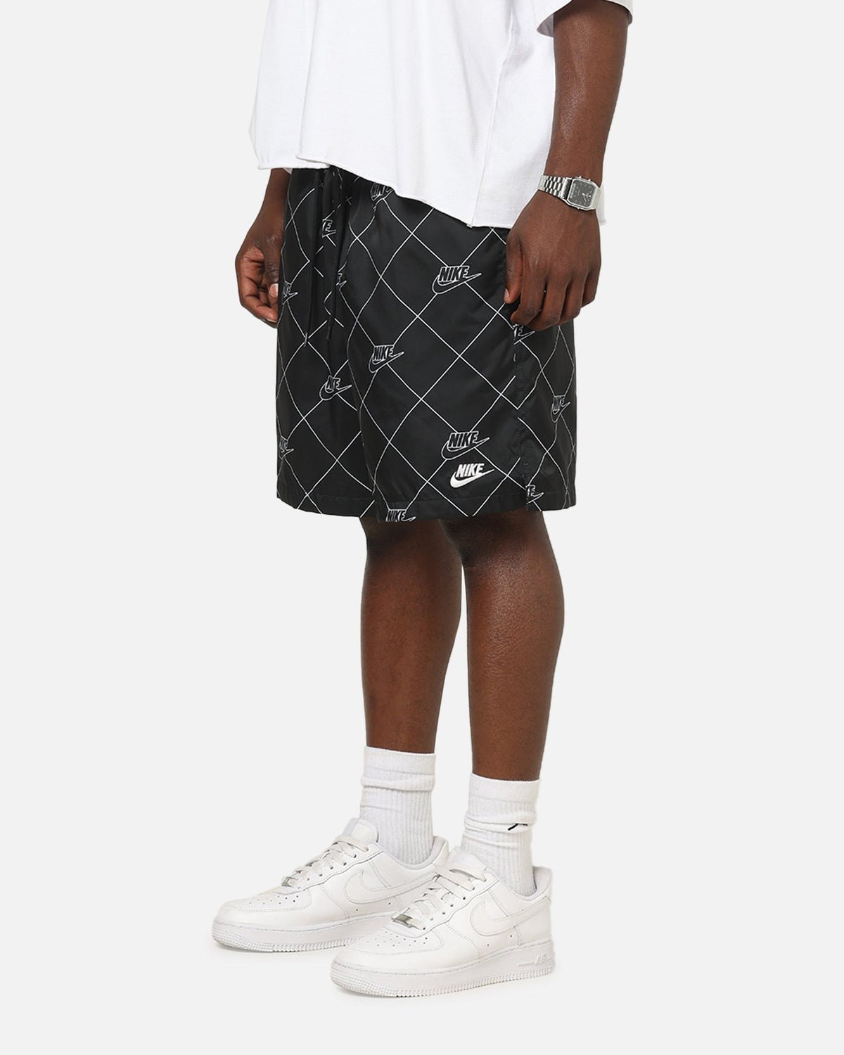Top Seller Nike Sportswear Club Woven Flow Shorts Black/Black/White