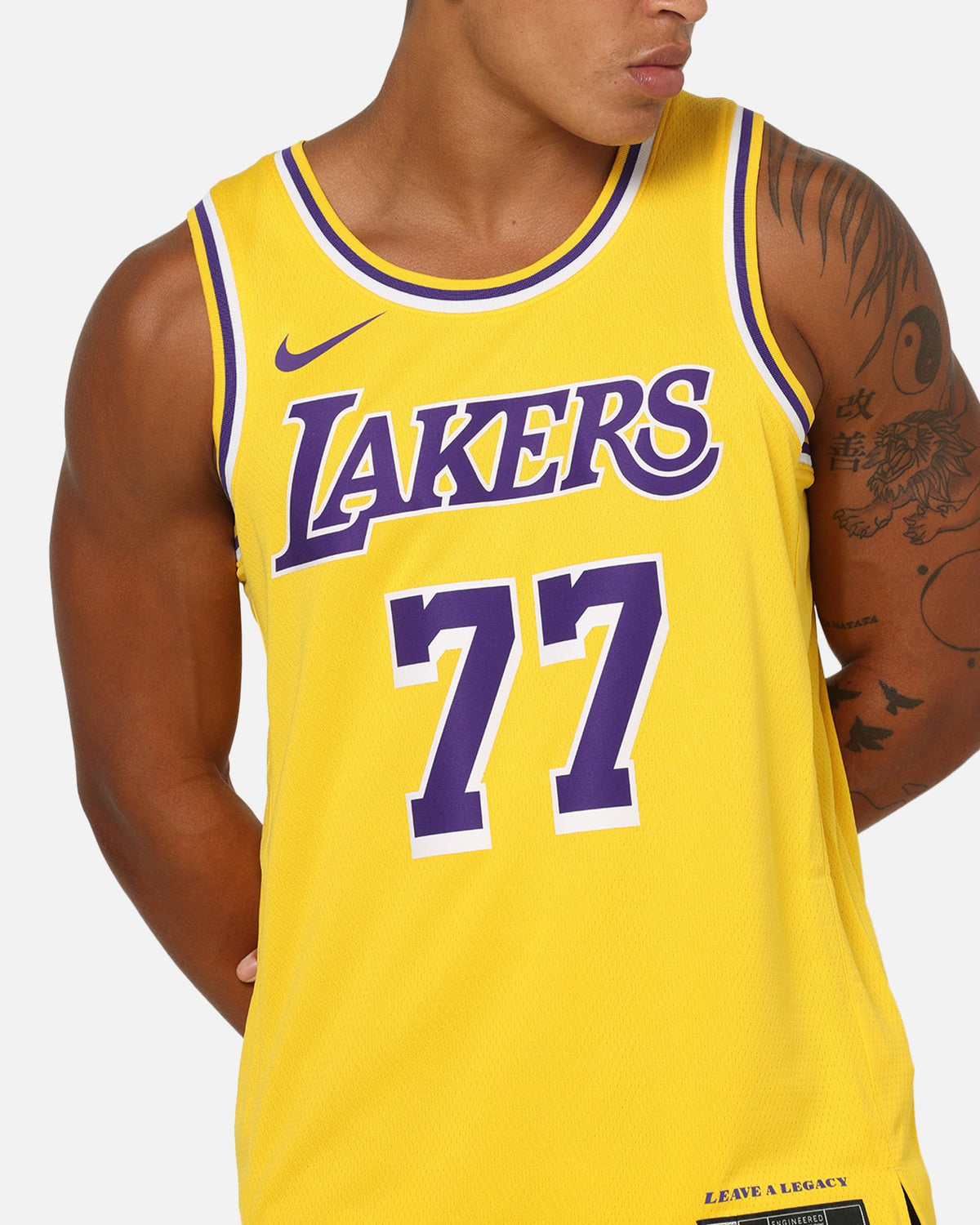 Top Seller Nike Luka Doncic Los Angeles Lakers #77 Icon Edition 2022/23 Nike Dri-Fit NBA Swingman Jersey Amarillo/Doncic