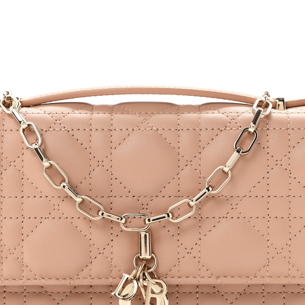 Lambskin Chain Lady My Dior Mini Chain Pouch Rose De Vents AT My store