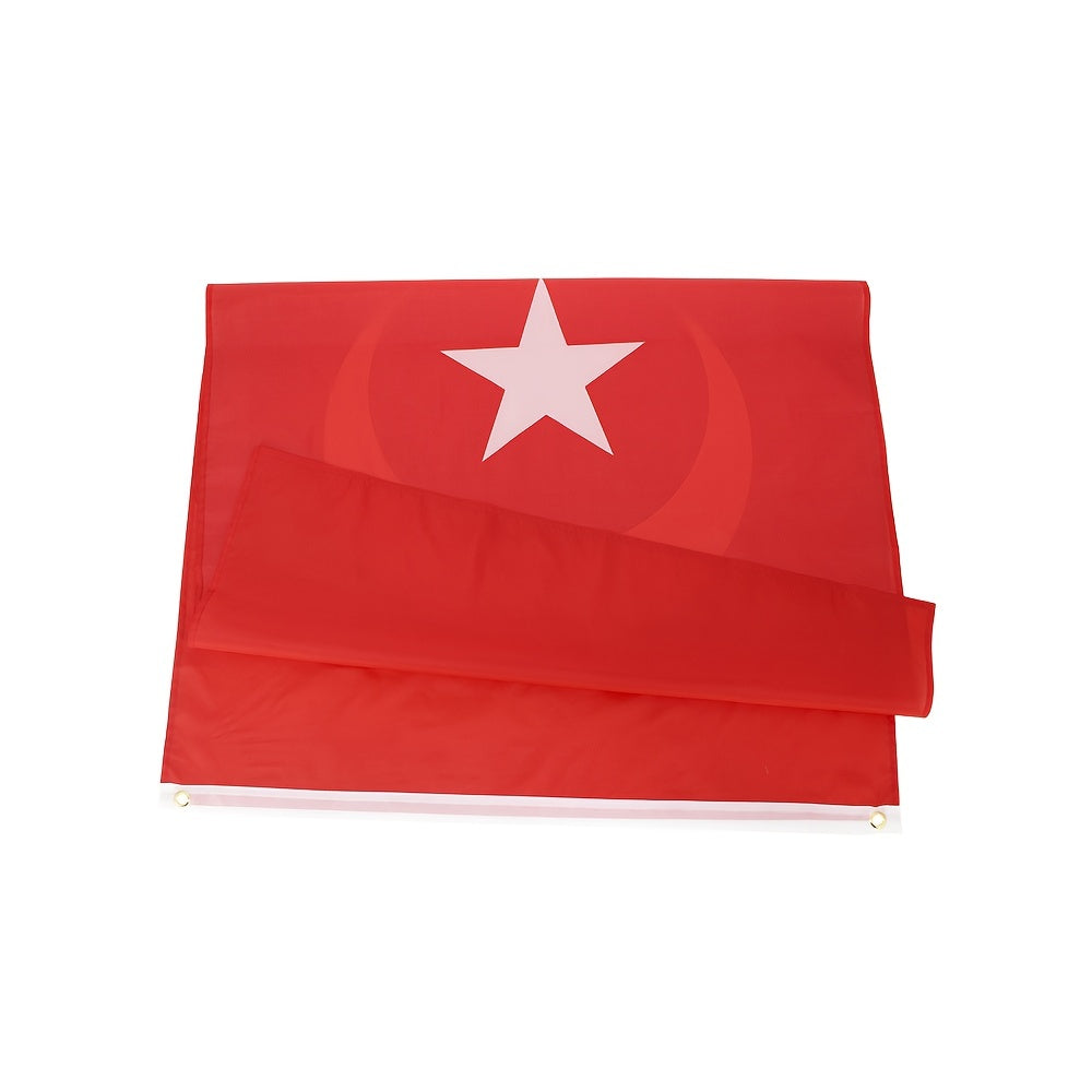 2026 New Production 1pc, 90*150cm/3x5fts Turkish National Flags Republic Of Turkey Turkish Flag, Outdoor Garden Flag, Outdoor Decor, Yard Decor, Garden Decor, Outside Decor