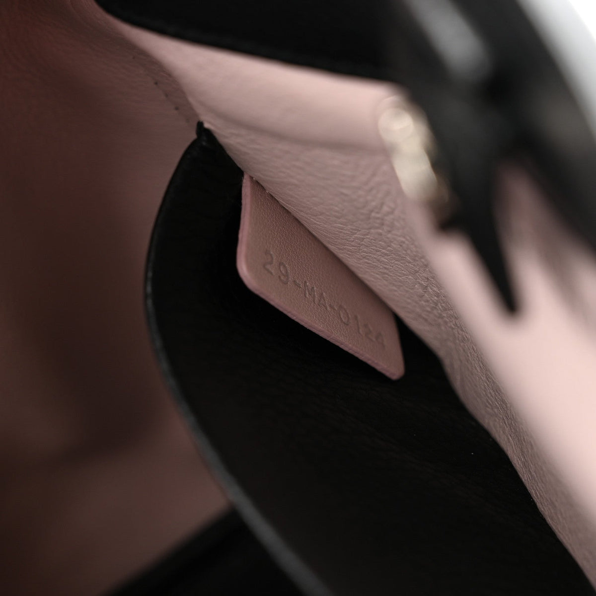 Grained Calfskin Small Open Bar Tote Black AT My store