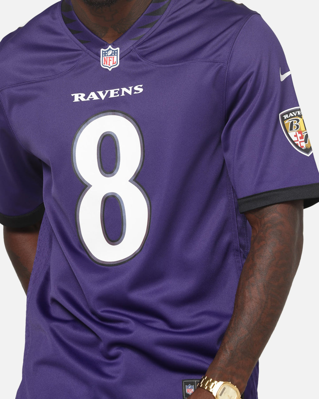 Top Seller Nike Baltimore Ravens Lamar Jackson #8 Home Game NFL Jersey New Orchid