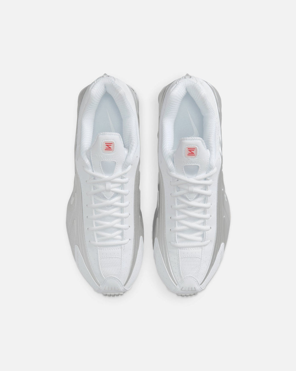 Top Seller Nike Shox R4 White/Metallic Silver